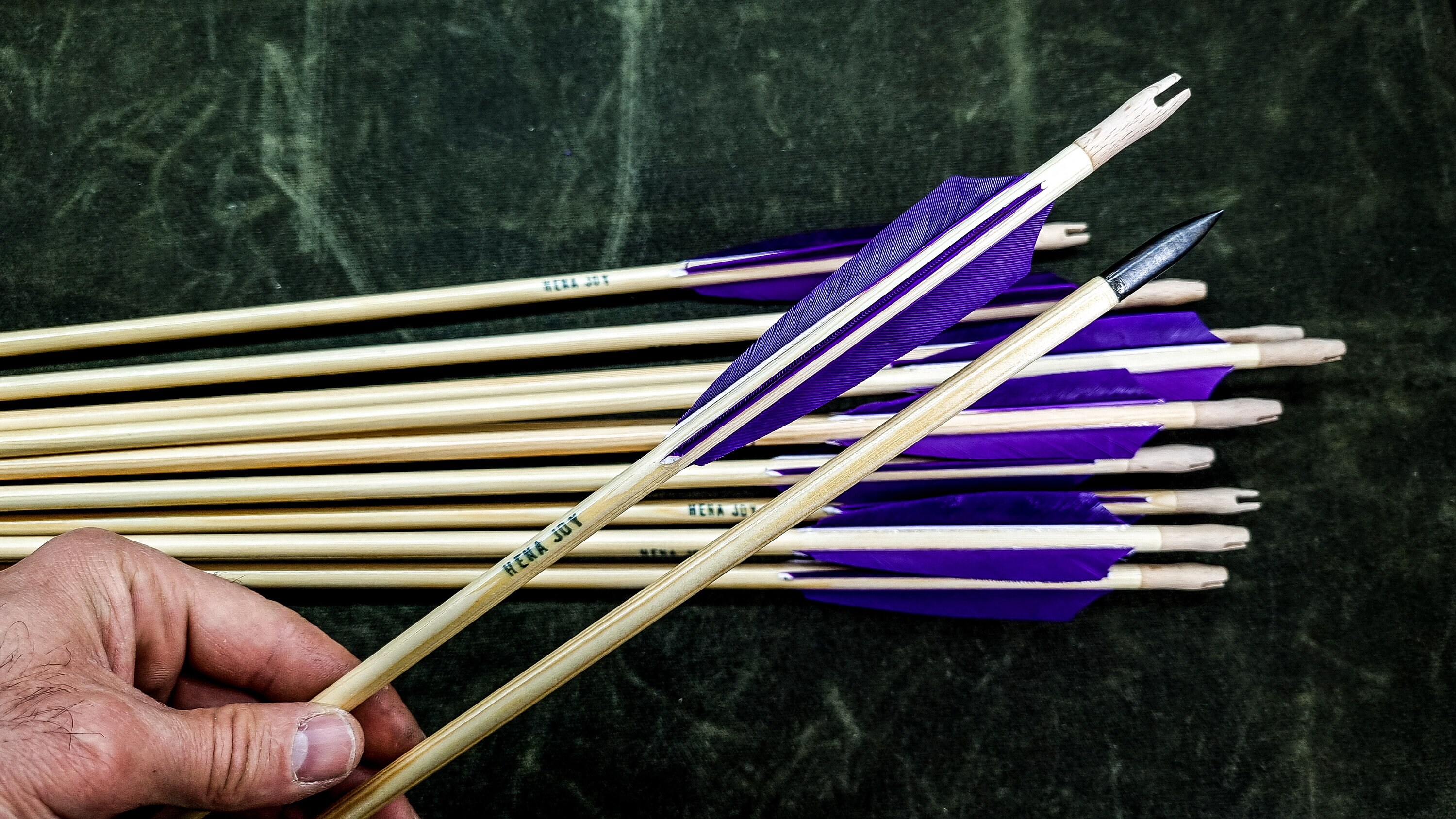 Traditional Arrows. 12 Piece. (standart Target Arrows Parallel Shafts ...