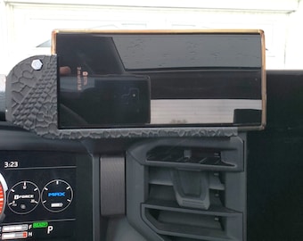 Toyota Tundra/Sequoia Phone Mount for 3rd Gen (2022/2023-Present) with Charging Cable Clamp and Routing Clips, 3D Printed