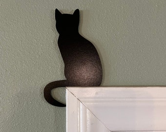 Black Cat Door Topper, Silhouette