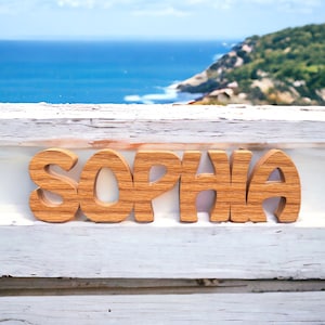 Wooden Name, Custom Desk Name, Wooden Personalized Name