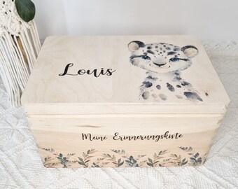 Keepsake Box Baby | reminder box | gift for birth | personalized animal baby with name