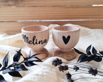 Wooden egg cups with the name | Personalized egg cup | Easter | Easter Gift