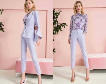 Petite to Regular Women Flieder Slim Look Fit & flare Blazer (perfekter Schnitt)