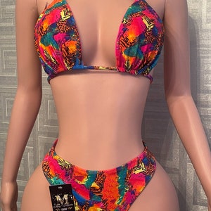 Handmade Triangle Top Bikini Set | Customizable Swimwear | Summer Beachwear | Chic Bikini Set