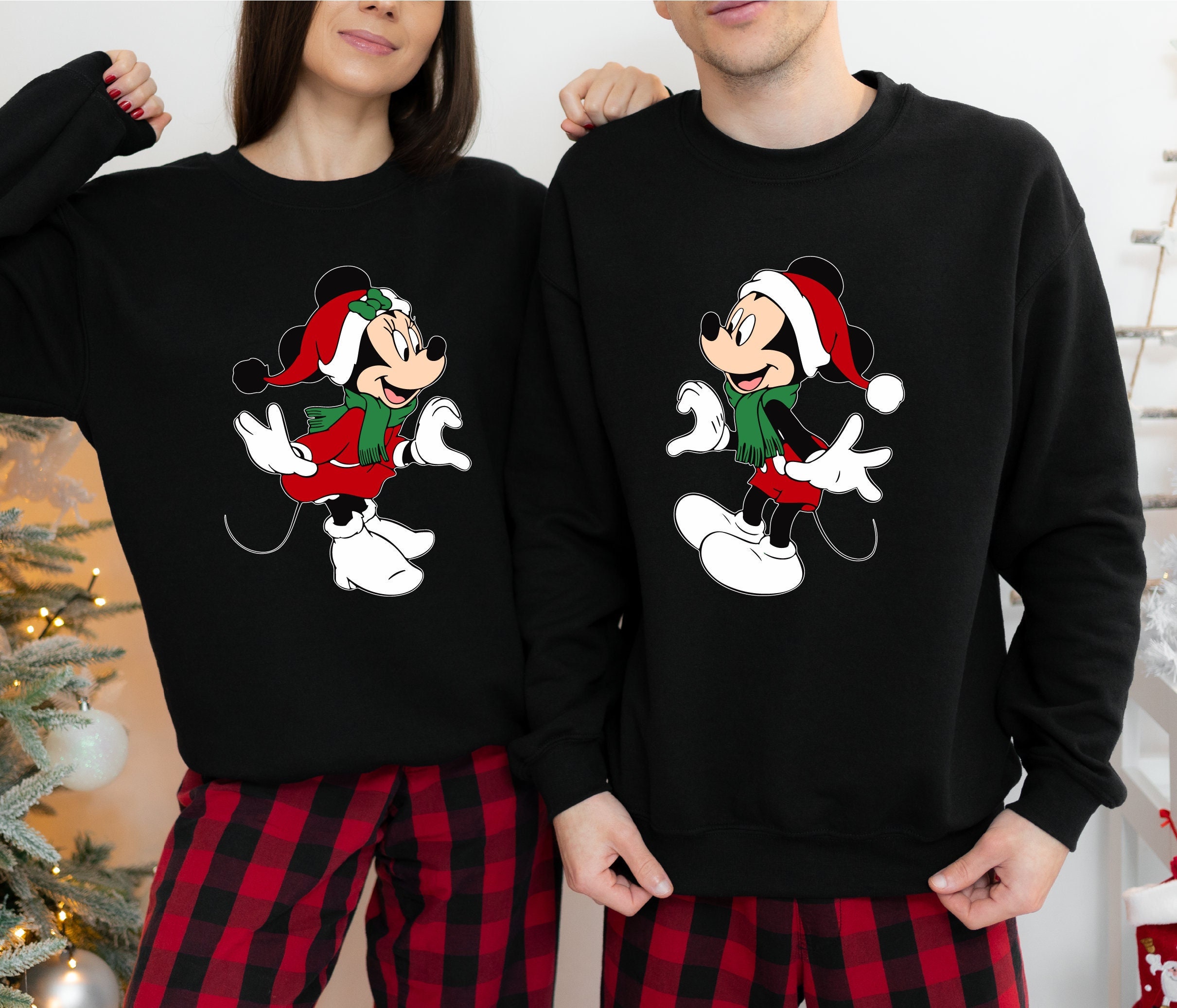 Mickey and Minnie Couple Sweater - Etsy
