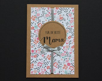 Postkarte "Für die beste Mama"
