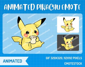 Pikachu Animado Bebe Emote / Pokemon Emotes / Twitch Pokemon / Twitch Emotes Animados / Emotes de Streaming Animados