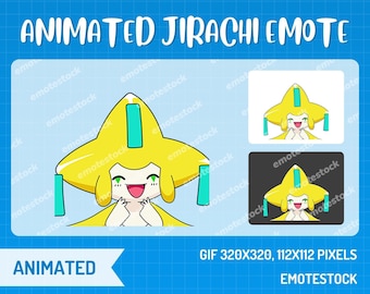 Animado Jirachi Cheer Emote / Pokemon Emote / Twitch Emote animado / Streaming animado Emote / Discord Emote / Twitch Emote