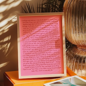 Gracie Abrams That&#39;s So True Wall Art Gift for Her The Secret Of Us Poster