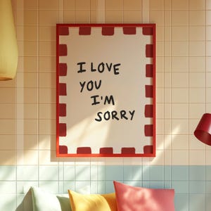 Gracie Abrams I Love You I&#39;m Sorry Wall Art Gift for Her The Secret Of Us Poster