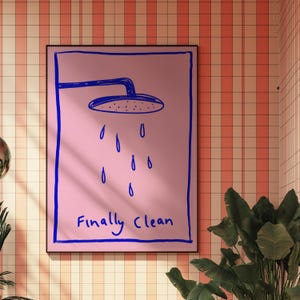 Wall Art Clean  Trendy Wall Art Gift for Her   Poster