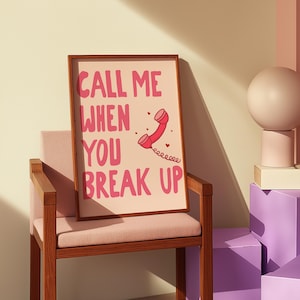 Selena Gomez and Gracie Abrams Call Me When You Break Up Wall Art Gift for Her The Secret Of Us Poster