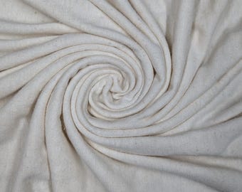 Stoffprobe Hanf Jersey 55 Bio-Baumwolle 45 180 GSM | Natürlicher Jersey-Stoff für Kleidung