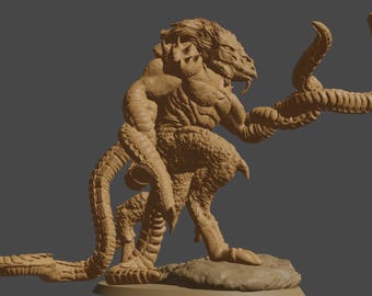 STL Demogorgon Miniature 3D Model Dungeons and Dragons