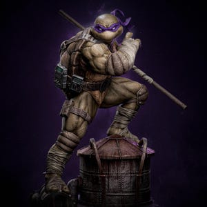Donatello 3D printed & Painted fan-art statue
