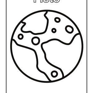 Childrens Coloring Book Solar System Printable Solar System Planets