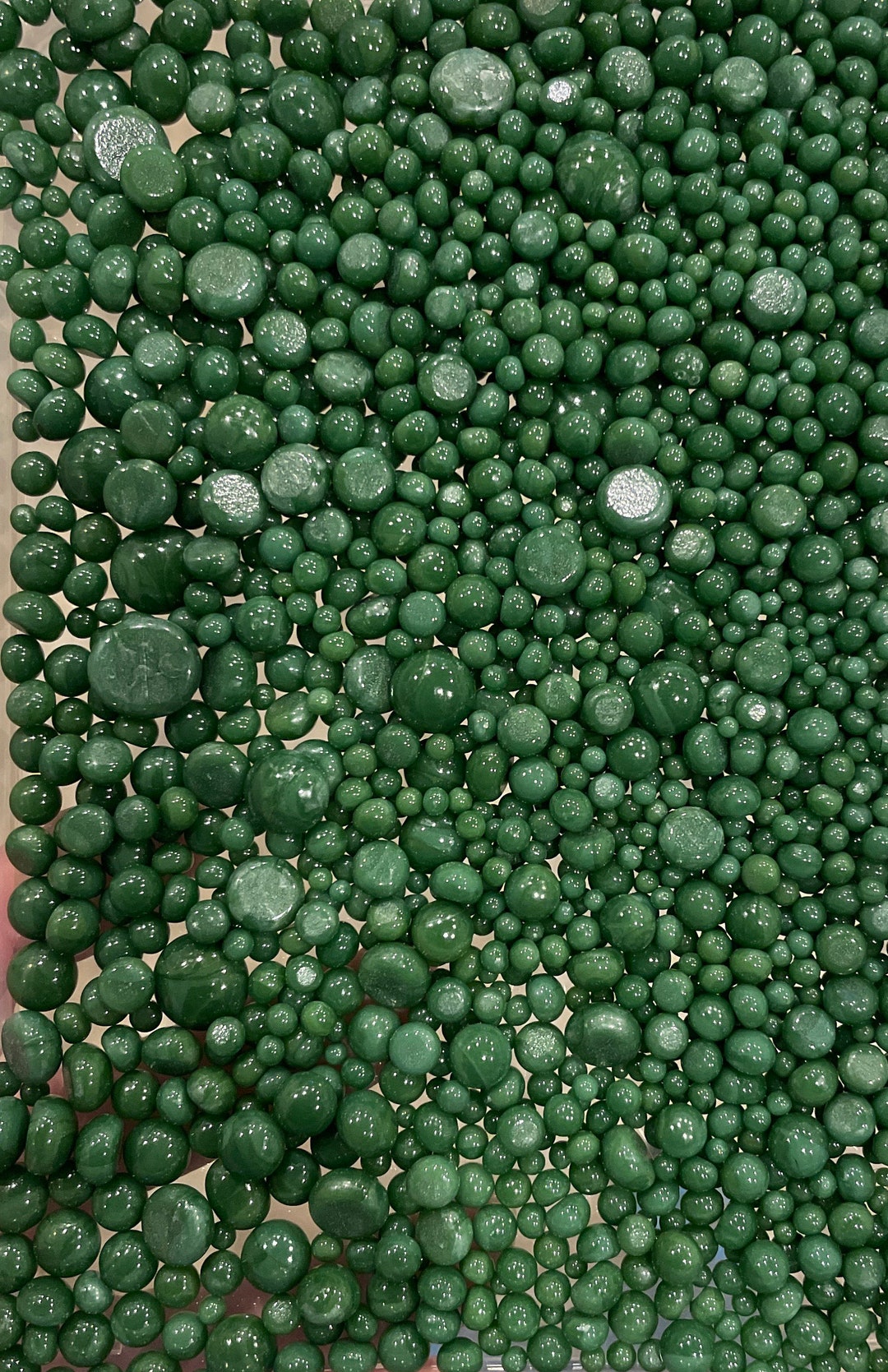 Dark Forest Green Opal Medium Frit – 90 COE Glass Frit For Fusing, Casting & Jewelry Making