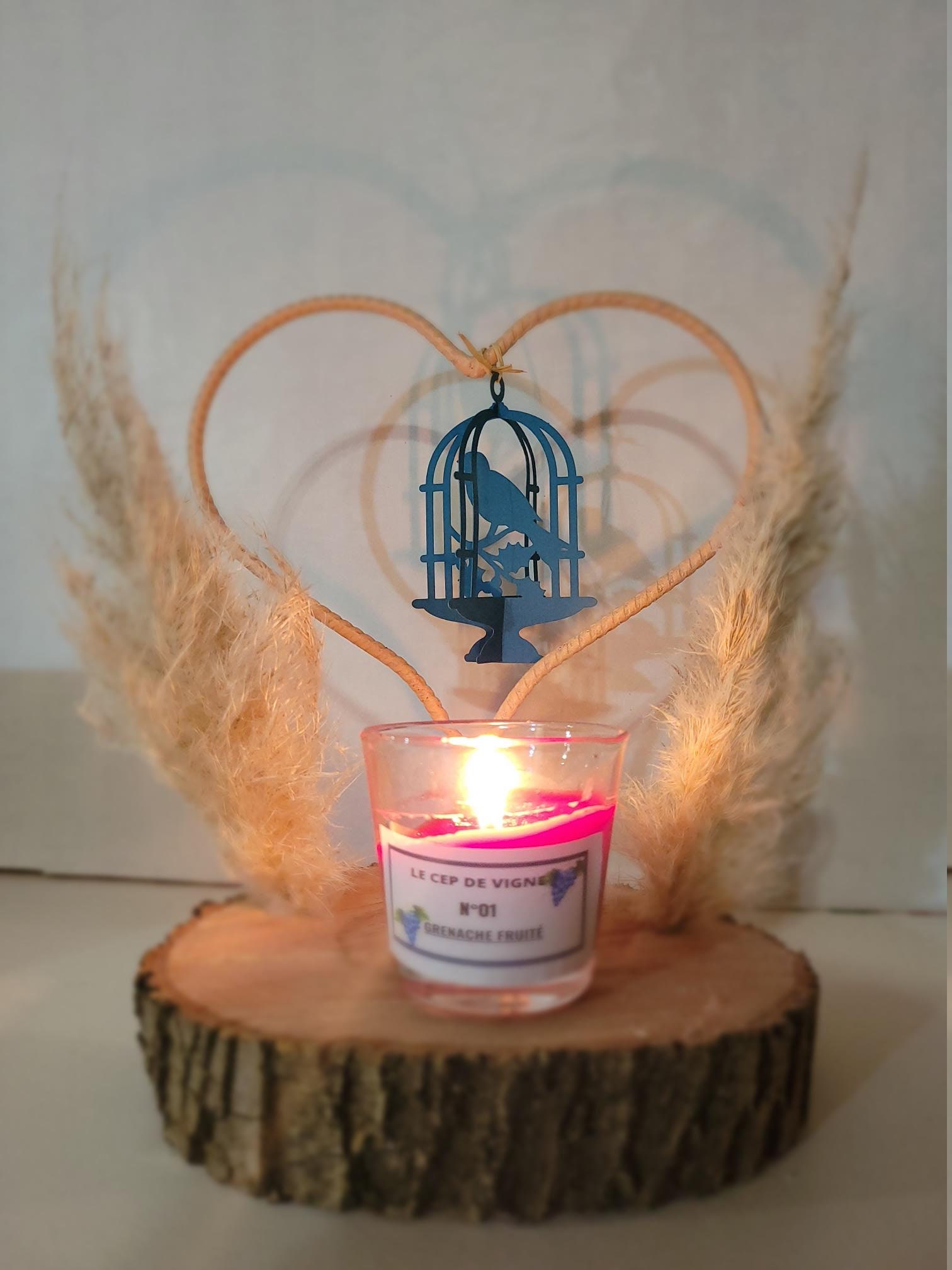 Décoration Cœur avec Bougie