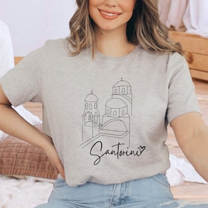 Santorini T-Shirt, Santorini Island Greece Shirt, Greece Vacation Tee, Greece Souvenir, Santorini Travel T-Shirt, Santorini Souvenir