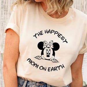 Happiest Mom/Dad on Earth Disney Shirt, Disney Trip Dad Shirt, Disney Family Shirt, New Mom Disney Shirt, Disney Shirt for Men