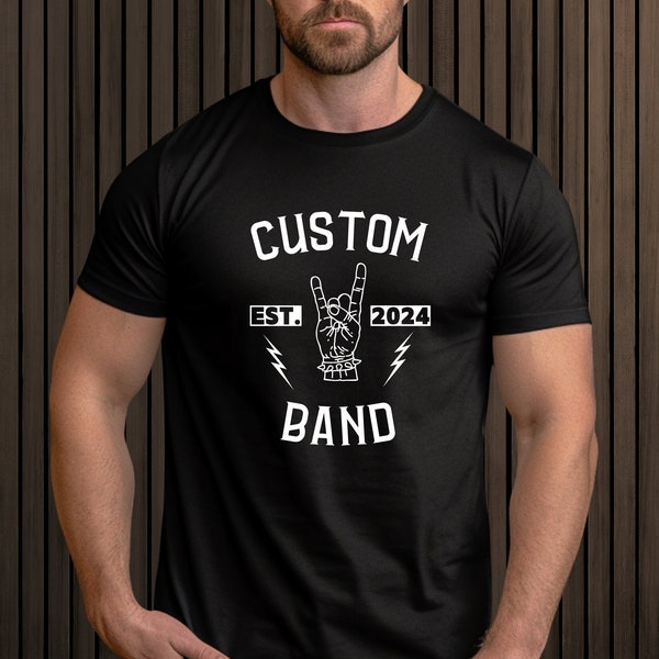 Custom Band Boyfriend Shirt Etsy