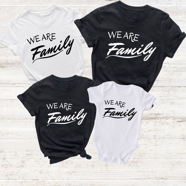 We Are Family Shirt, Family Matching Shirts, Matching Tee, Gift For Family, Gift For Mom, Gift For Dad, Cute Family Shirts, New Baby Shirt