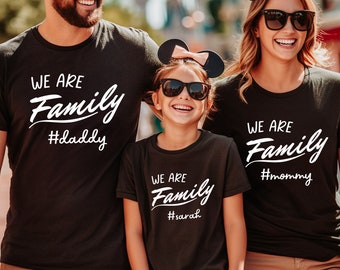 We Are Family Matching Shirts, Mom Dad Baby Tees