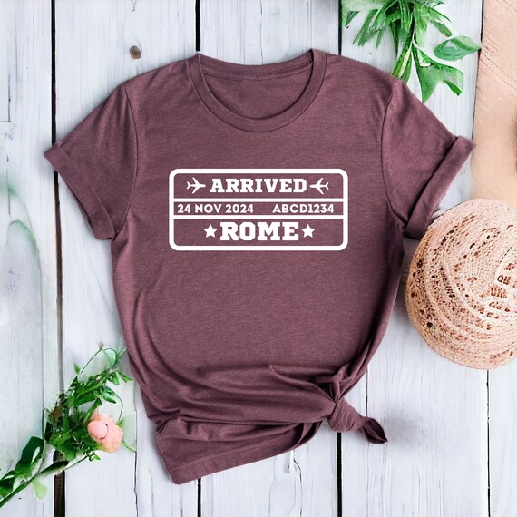 Custom Rome Ticket T-Shirt: Italy Souvenir Shirt
