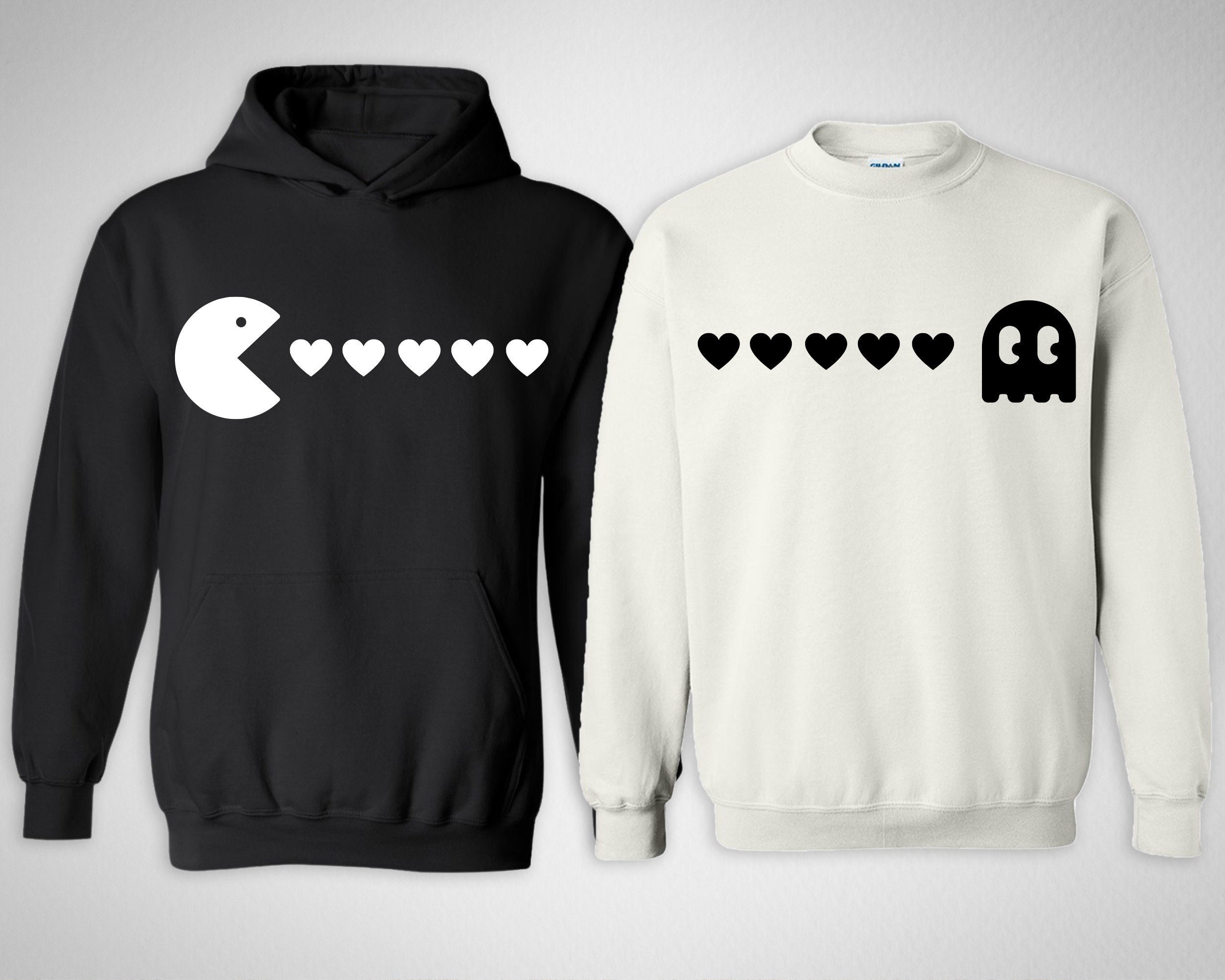 Gamer couple hoodies hotsell
