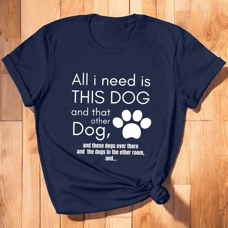 Dog Rescue T-Shirt, Funny Dog Mom Gift image 1