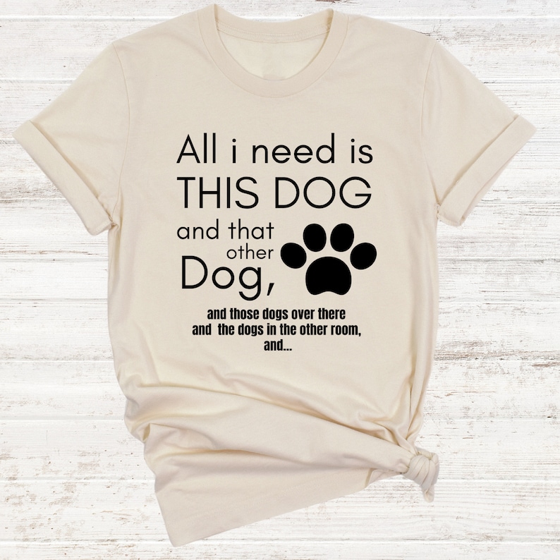 Dog Rescue T-Shirt, Funny Dog Mom Gift image 2
