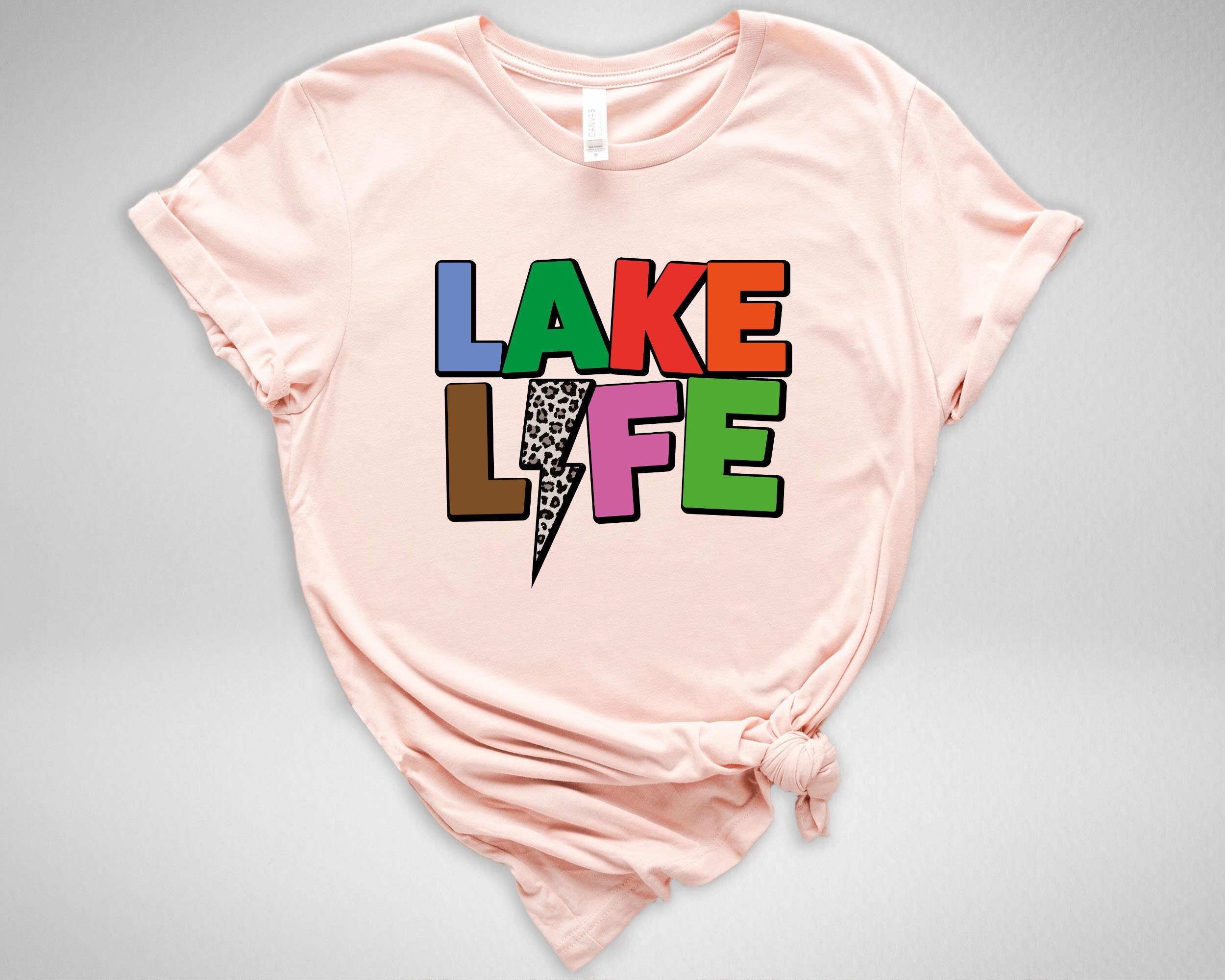 Personalized Lake Shirt Largemouth Bass Fishing Shirt Sun Shirt UPF Performance Custom Lake Lakehouse Shirt Happy Camper Camping Trip Shirt