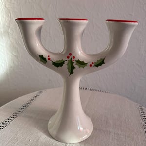 Kandelaar uit de jaren 80 met kerstmotief