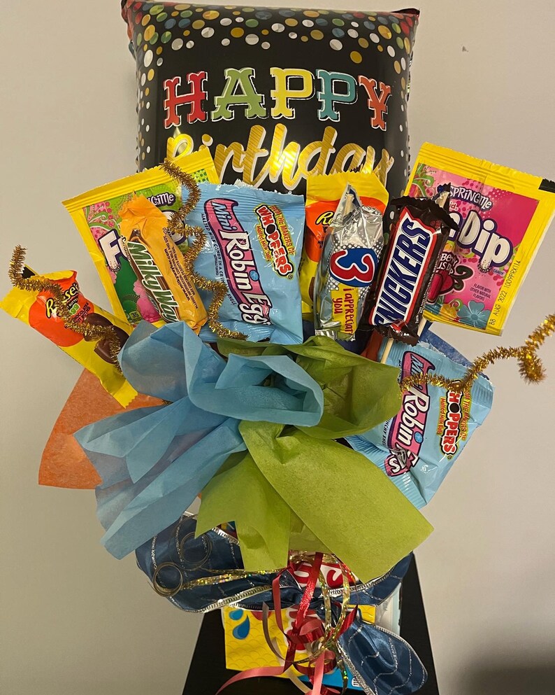 Happy Birthday Candy Bouquet Etsy