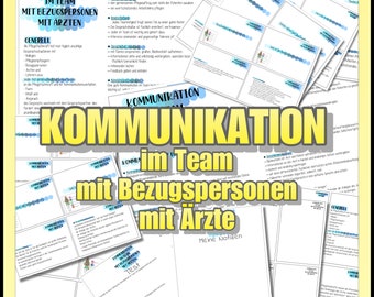 003/010 Communication in the team, with caregivers and doctors - flashcards and summary to print out