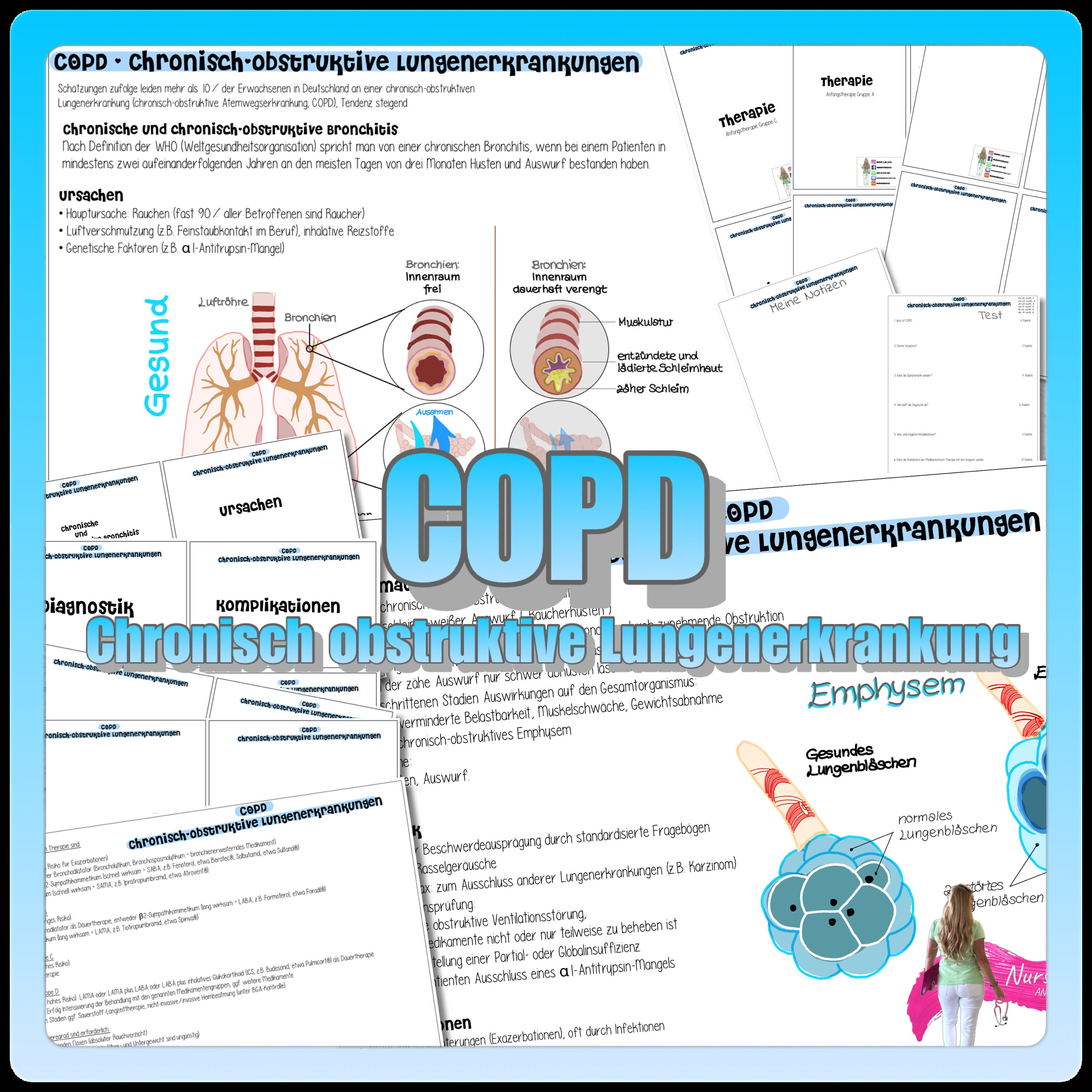 001/012 COPD Summary and Flashcards to Print Plus Bonus File From 2022 ...