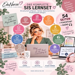 SIS Lernset Pflege I Strukturierte Informationssammlung I Pflegeausbildung und Praxisanleitung – Fallbeispiele, Checklisten & Audio