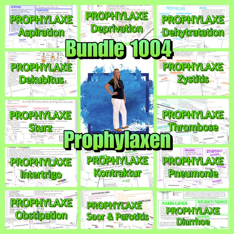 005/001 BUNDLE 1004 12 PROPHYLAXIS Summary, flashcards and tests as a PDF to print out image 1