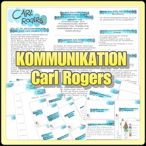 003/002 Carl Rogers Communicatie - Flashcards A4 in A6 voor lamineren met vragen en antwoorden