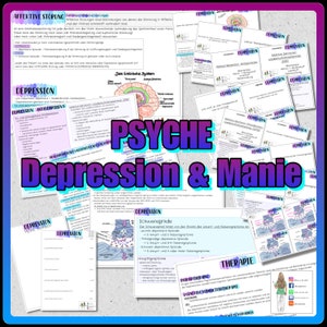 133 Depression and Mania - PSYCHE - flashcards and summaries as PDF to print