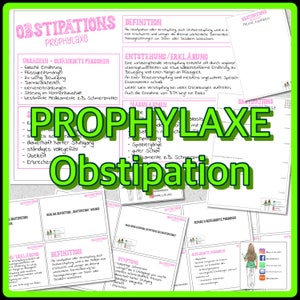 005/008 Prophylaxis Constipation Summary in A4 and flashcards in A6 as PDF for printing