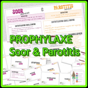 005/010 Prophylaxis of thrush and parotitis Summary A4 and flashcards A6 as PDF to print