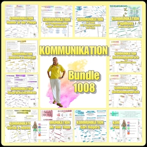 003/001 SET COMMUNICATION -11 communication topics as flashcards and summary A4 for printing