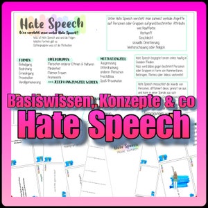 010/014 Hate Speech Summary in A4 and flashcards in A6 as PDF to print