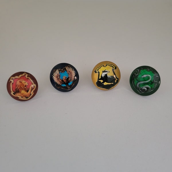 New House Pins Hufflepuff Slytherin Ravenclaw  Gryffindor