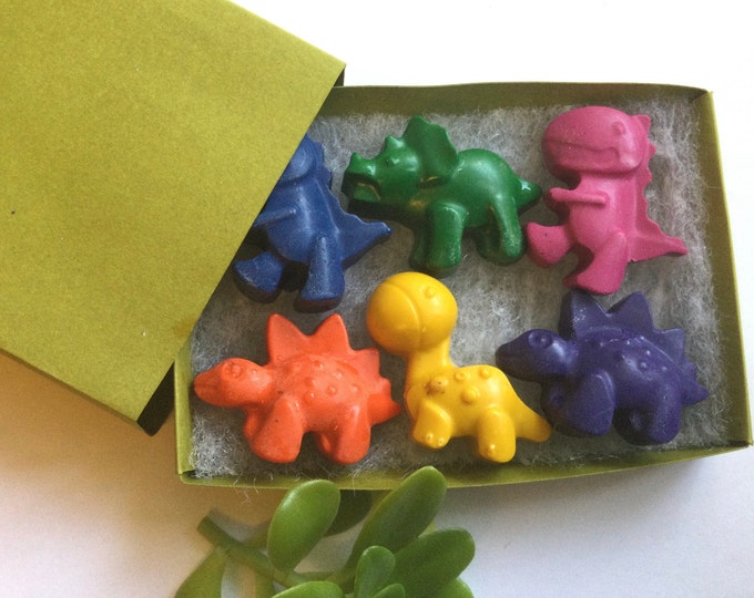 Dinosaur Crayons/ Stocking Stuffers/ Gifts for Children/ Party Favors