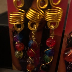Crackle bead loc set