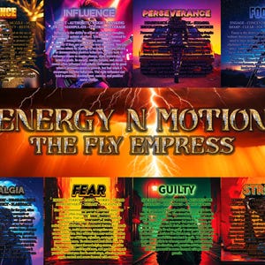 Energy N Motion Oracle Deck – 84-Card Emotional & Energetic Wisdom Tool | Oracle Deck for Emotional Healing | Inner Work Tools | Shadow Work