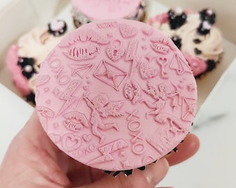 Valentines Galentines Biscuit Cookie Embosser -Biscuit Cookie Stamp-Icing Fondant Stamp- -Gal Gifts Hen Party Decor-Biscuit Decorating