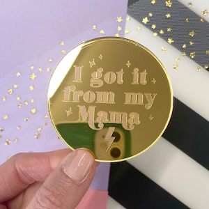 Mama Cupcake Topper - Gold Cake Toppers - Cupcake Decor- Cake Decorating-Mum Cupcakes-Cupcake Discs-Luxe Cake Topper-Cake Decorating